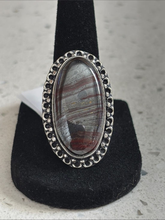 Hand Crafted Jewelry - Iron Tiger Eye Gemstone Handmade Ring Size-8.75